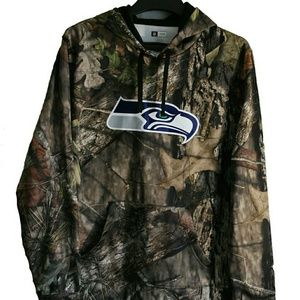 Seattle Seahawks NFL Camo Hoodie XL